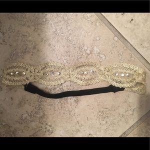 Lace jeweled headband